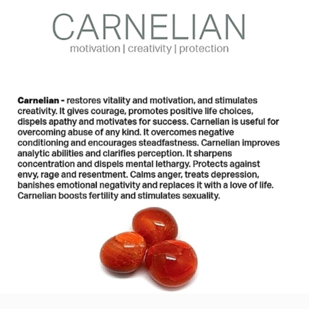 Carnelian Crystal / Healing Stones